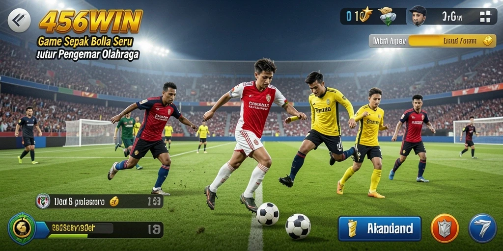 Tampilan gameplay 456WIN selama pertandingan sepak bola yang seru.