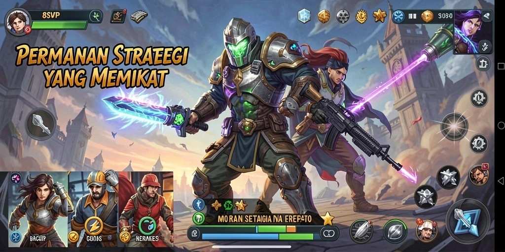 Gameplay intens dari permainan strategi 8SVIP.