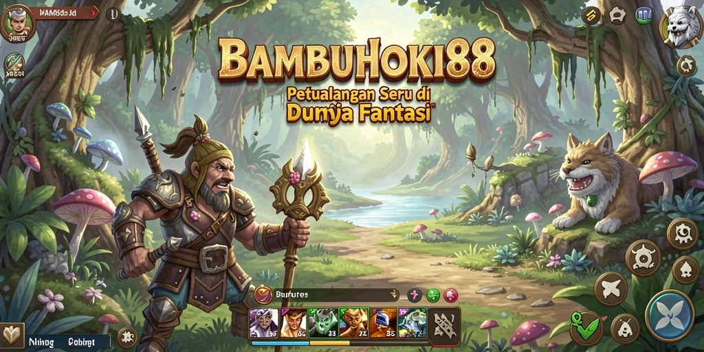 Gameplay BAMBUHOKI88 yang menampilkan momen menegangkan dan petualangan epik.