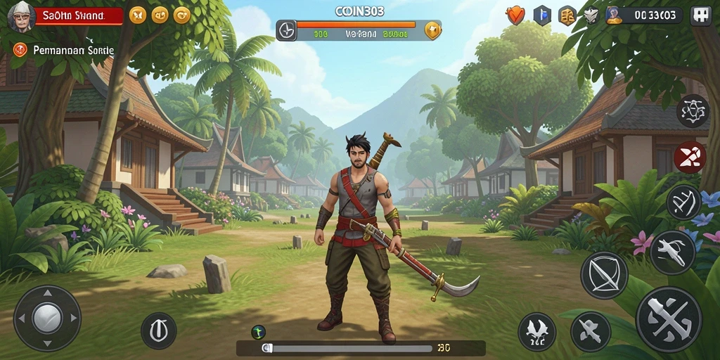 Screenshot utama COIN303 menampilkan tampilan gameplay yang menarik dan menyenangkan.