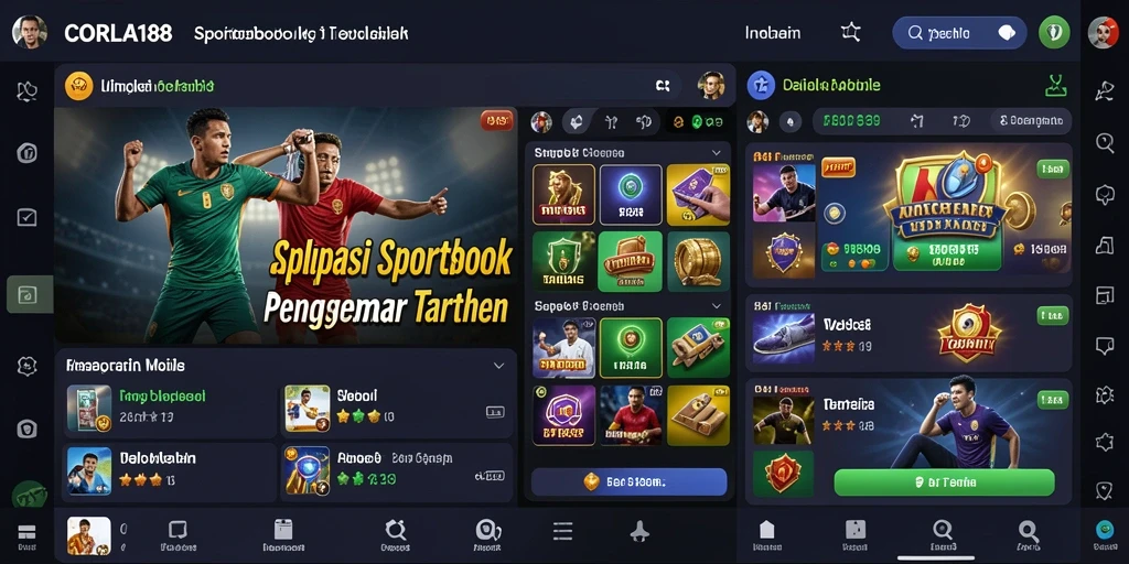 Tampilan gameplay Sportsbook CORLA188 yang menarik dan interaktif.