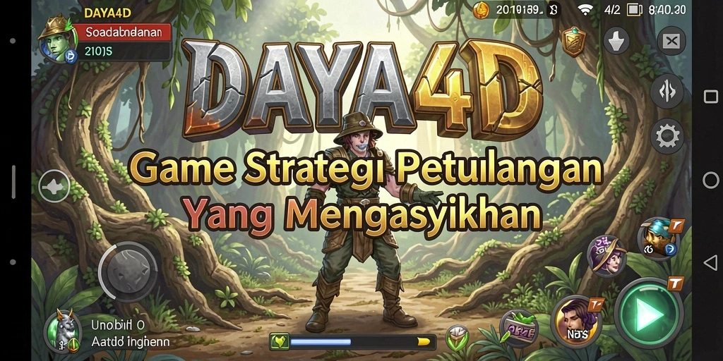 Tampilan menarik dari gameplay strategi di DAYA4D.