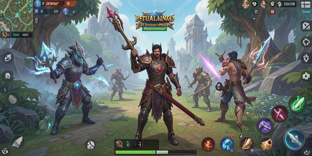 Gameplay DEWI567 menampilkan petualangan epik di dunia MMORPG yang memukau.