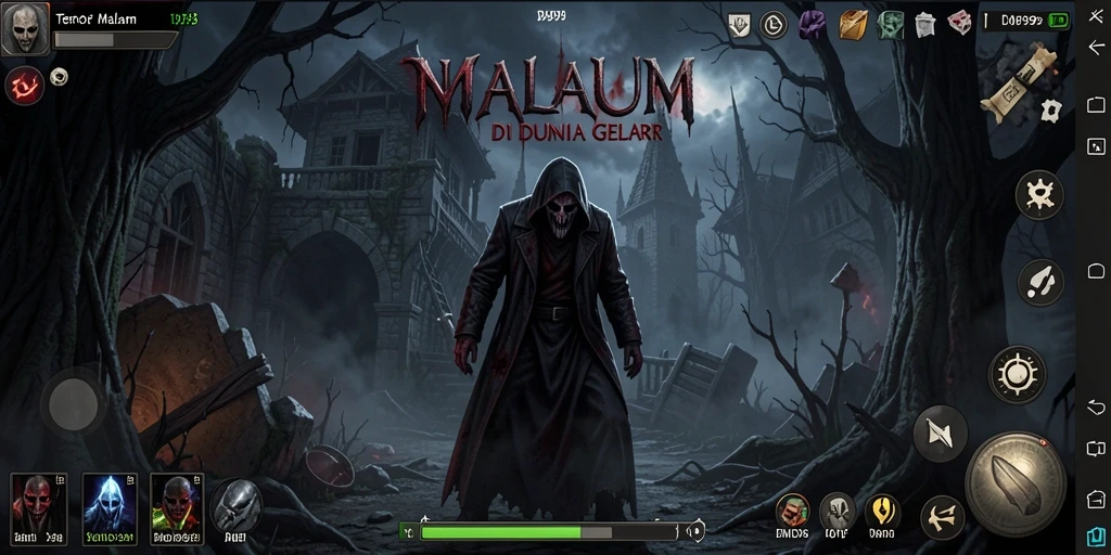 Screenshot menampilkan gameplay intens DMD999 yang penuh ketegangan.