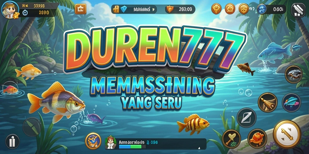 Tampilan gameplay DUREN777 menampilkan pengalaman memancing yang seru dan realistis.