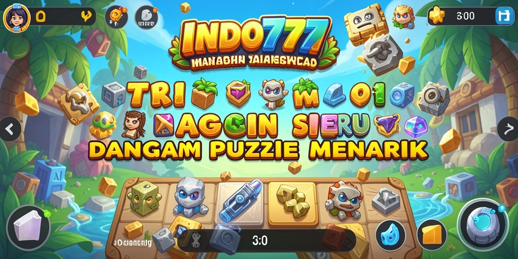Screenshot gameplay INDO777 menampilkan tantangan puzzle yang seru dan menarik.
