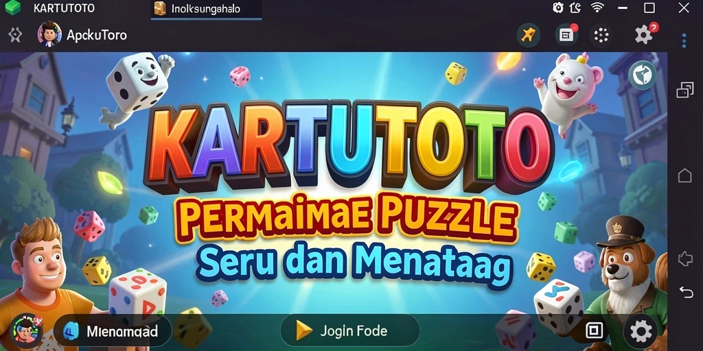 Screenshot gameplay KARTUTOTO menampilkan tantangan Puzzle yang menarik.