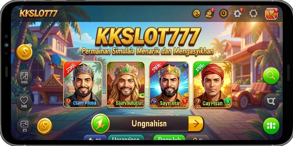Screenshot gameplay KKSLOT777 yang menunjukkan keseruan permainan slot.