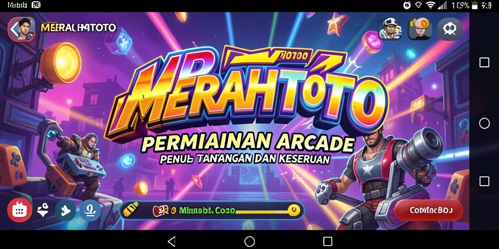 Tampilan menawan dari gameplay dan desain visual MERAHTOTO.