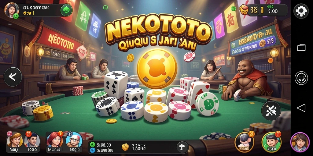 Gameplay seru NEKOTOTO dalam aksi QiuQiu.