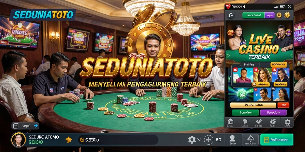 Tampilan permainan Live Casino yang menarik di SEDUNIATOTO.