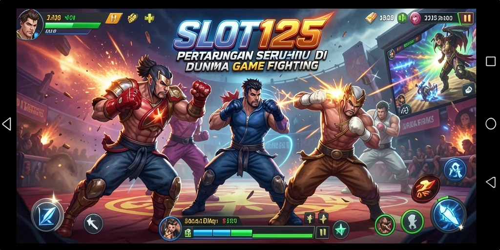Screenshot dari gameplay SLOT123 yang menampilkan aksi pertarungan yang mendebarkan.