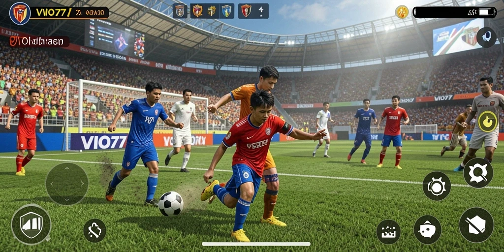 Tampilan gameplay VIO77 dengan aksi olahraga yang seru.