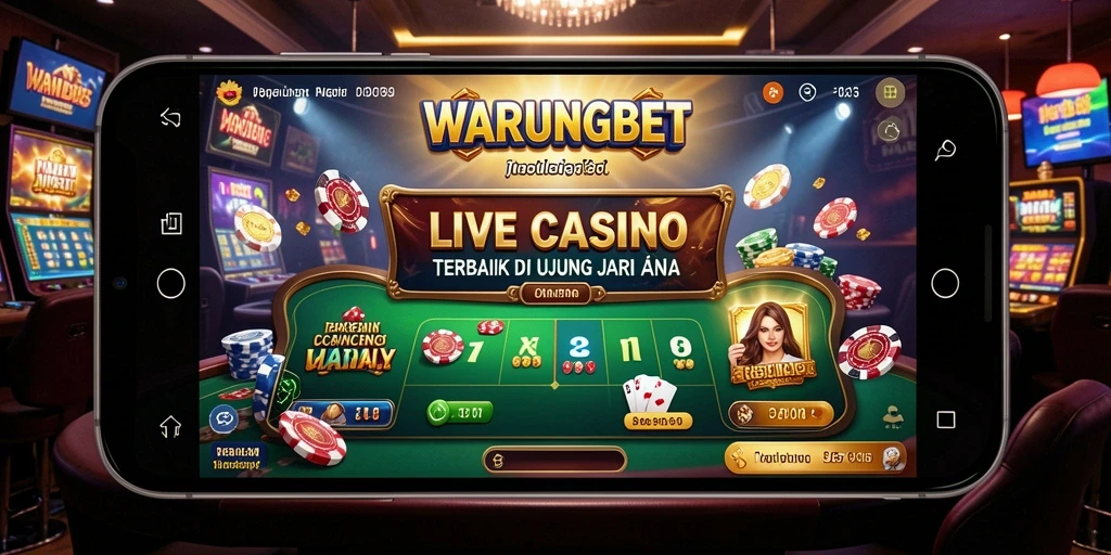 Tampilan menakjubkan dari permainan Live Casino di WARUNGBET.